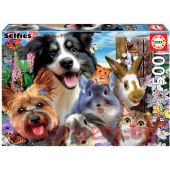 Image 1 of Educa Пъзел educa 19250 - 500 части - Забавно селфи (edu19250)