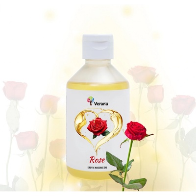 VERANA Erotický masážny olej Ruža 250 ml