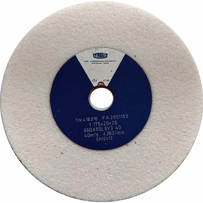 Tyrolit 99BA60L9V40 Brúsny kotúč 175 x 20 x 20 mm 60 T418316
