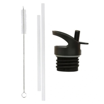 A little lovely company: Бутилка от неръждаема стомана със сламка: Blossoms Pink - 350мл (DBSSBP58+DBSSRE84)