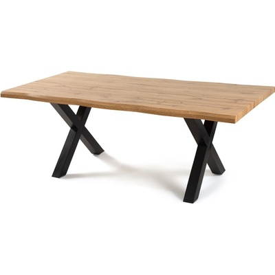 Vikio VJS100D-180 Jídelní stůl 180 x 90 dekor dub kovové nohy – Zbozi.Blesk.cz