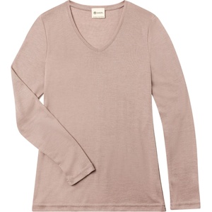 Engel Дамско мериносово термобельо Engel Women's Shirt L/S Merino shirt - Dustyrose - размер 42/44 (EU) (916-7643-0113)