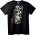 NOONEBRAND Тениска Skull & Rose изкуство - L, Black
