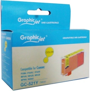Image 1 of GraphicJet Мастило за Canon PIXMA iP4600/MP630 - Yellow - Неоригинална - Graphic Jet (ir cli521yw 3507)