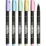 Tombow Маркер Fudenosuke мек пастел асорт. (6) (WS-BS-6P)