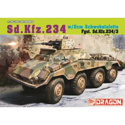Dragon Model Kit military 6969 Sd.Kfz. 234/3 w/2cm Schwebelafette 2cm 1:35