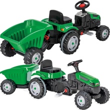 Pilsan Šlapací traktor s vlečkou zelený