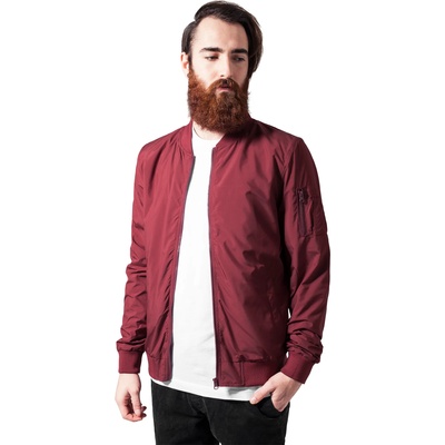 Urban Classics Мъжко яке тип бомбър Urban Classics в цвят бордоUB-TB1258-00606 - Бордо, размер S