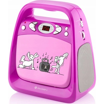 CD přehrávač GoGEN BOB A BOBEK KARAOKE růžový