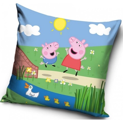 Carbotex polštář Prasátko Pepina u potůčku 40x40 – Zboží Mobilmania