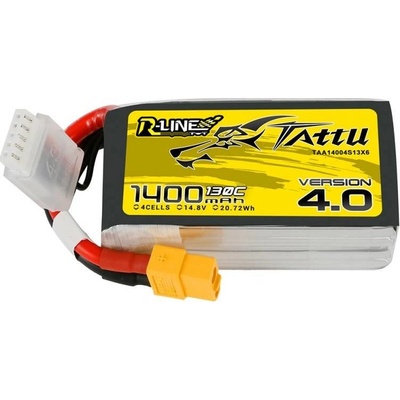 Tattu Baterie R-Line 4.0 130C 4S1P XT60 14.8 V 1400 mAh