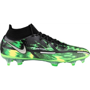 Nike Phantom gt2 elite dynamic fit fg черно, зелено, сребърно 45.5 (dm0731-003)