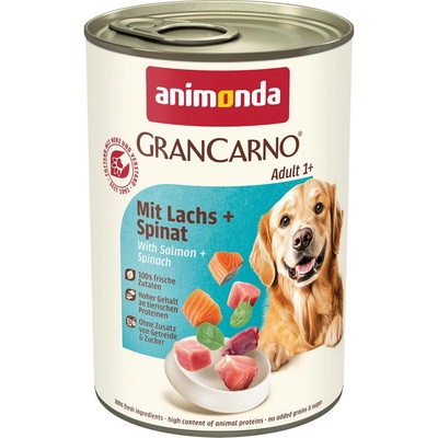 Animonda Gran Carno Adult s lososem a špenátem 6 x 400 g