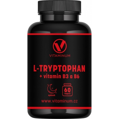 Vitaminum L-TRYPTOPHAN + vitamin B3 a B6 60 kapslí