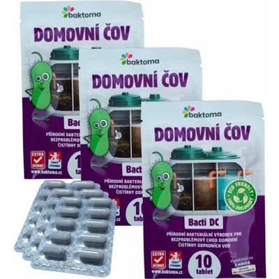 Baktoma Bacti DC tablety - Bakterie do ČOV BACTI DC: 10 TABLET – Hledejceny.cz