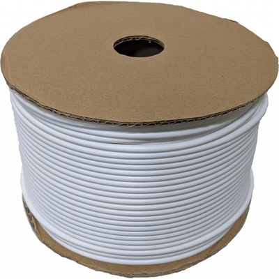 Popisovací PVC bužírka kruhová R50, 5,0mm, 45m, bílá