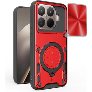 Techsuit Протектор - Камера - Xiaomi 15T Pro - Techsuit CamGuard Pro - Червен