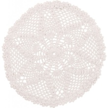 Bílé bavlna kulaté prostírání krajka Lace white Ø 32*0,5cm