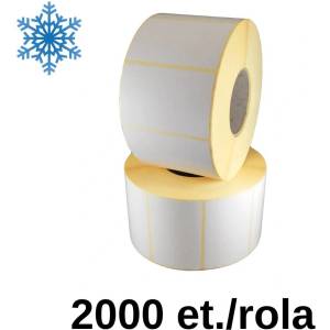 ZINTA Самозалепващи TTH етикети ZINTA 90х100 mm, 2000 ет. /ролка, за фризера (90X100X2000-TTH-DF)