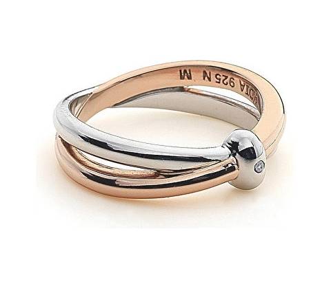 Hot Diamonds prsteň Eternity Interlocking DR112