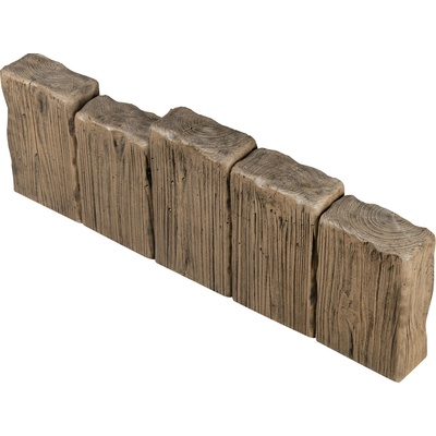 Ferobet Krajník nepravidelný 800×80×230-270 mm natur reliéfní staré dřevo (28)