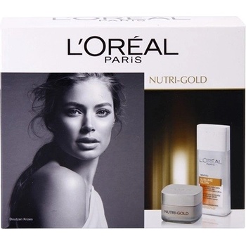 L'Oréal Paris Nutri Gold Day Cream 50 ml Nutri Gold Day Cream + 200 ml Sublime Glow Cleansing Milk Pleť vyživuje a zpevňuje dárková sada