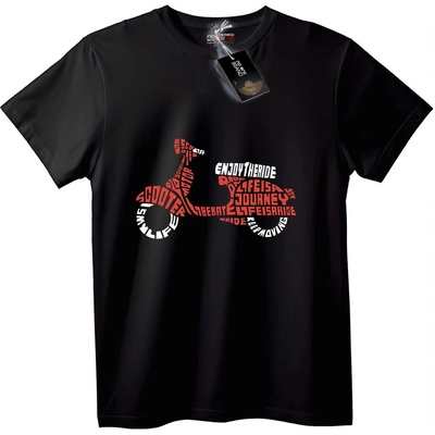 NOONEBRAND Тениска Животът на скутер - XS, Black