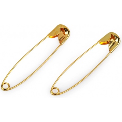 Spínací špendlíky délka 45 mm sypané, střední, 1 zlatá – Sleviste.cz