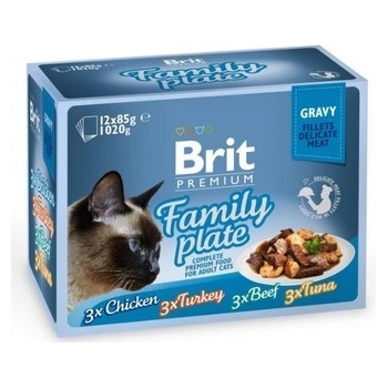 Brit Premium Cat D Filety v Jelly Family Plate 12 x 85 g