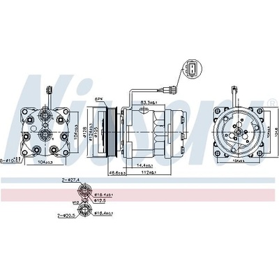 Kompresor klimatizace NISSENS 89083