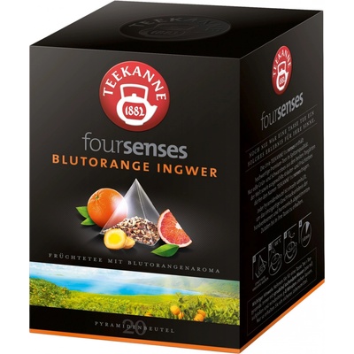 TEEKANNE Foursenses Tea Pyramids Blood Orange Ginger 20 pyramidových sáčků