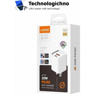 LDNIO Зарядно Ldnio A2318 20W Type-C to Lightning (40293)