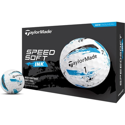 TaylorMade Speed Soft INK bílo/modré 3 ks – Zboží Dáma