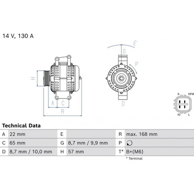 generátor BOSCH 0 986 086 740