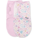 Ingenuity Комплект от 2 пелени за повиване Ingenuity - Original Swaddle, 0-3 м, I Heart You (17131) - ozone