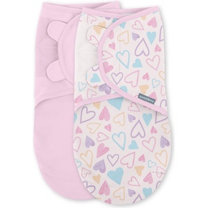 Ingenuity Комплект от 2 пелени за повиване Ingenuity - Original Swaddle, 0-3 м, I Heart You (17131) - ozone