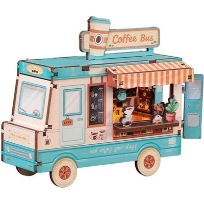 Albi Cartartem Magnetický domček Café Bus - DIY miniatúrna stavebnica