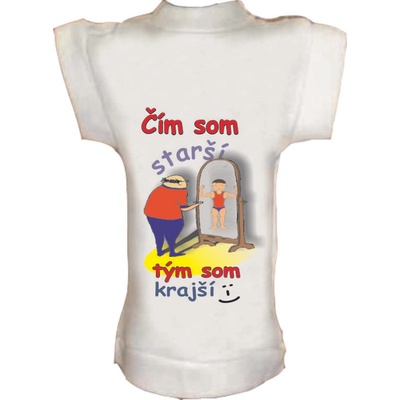 Tričko na fľašu Čím som starší