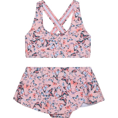Color Kids Детски комплект бикини Color Kids Kid's Bikini with Skirt AOP Bikini - Coral Blush - размер 116 (EU) (750-2559-0215)