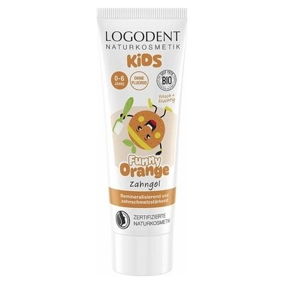 Logona Detský zubný gél FUNNY ORANGE 75 ml