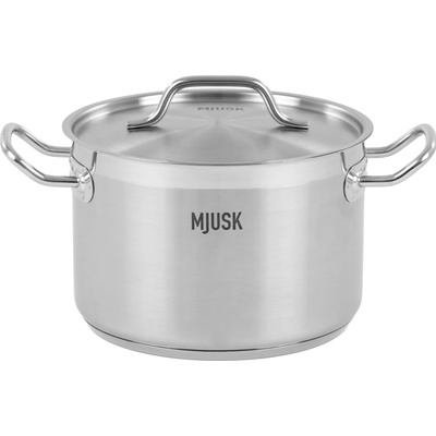 MJUSK Střední hrnec o objemu 7,2 l a průměru 240 mm s víkem z nerezové oceli 22416