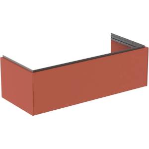 Ideal Standard Atelier Conca стенен шкаф за шкаф с 1 чекмедже, червено-оранжев, 120 см (T4580Y3)