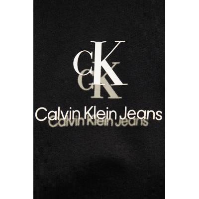 Calvin Klein Памучен суичър Calvin Klein Jeans в черно с принт J20J225544 (J20J225544)