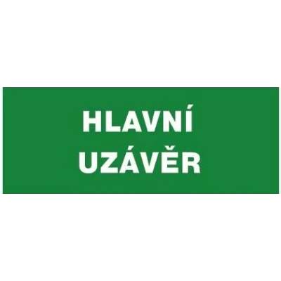 Tabulka bezpečnostní - Hlavní uzávěr 12435