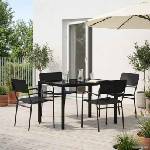 vidaXL Комплект за външни мебели 5 бр. Антрацит Стомана (3422871)
