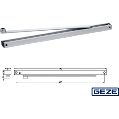 Geze BG TS 5000 L 025655 stříbrná – Zboží Mobilmania