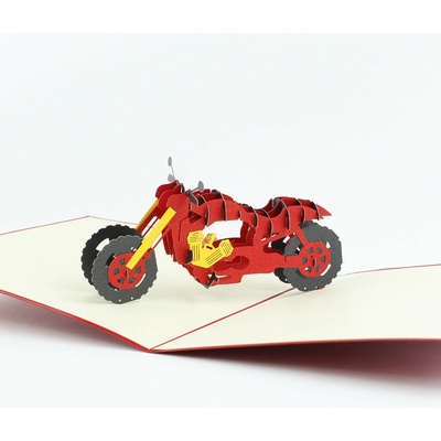 3D prianie Červená motorka