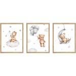 knor Детски картини в комплект от 3 броя 30x40 cm Teddy Bear (ZEST044OBR3X30X40L13,15,038)