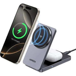 UGREEN Безжично зарядно Ugreen W706, 15W, 2 в 1 (W706)