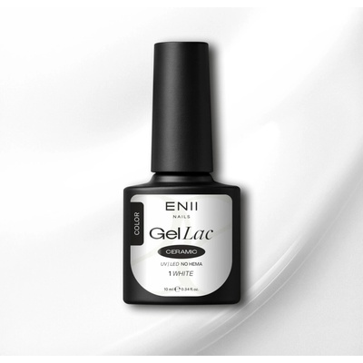 Enii Nails Gel lak Ceramic 01 White 10 ml